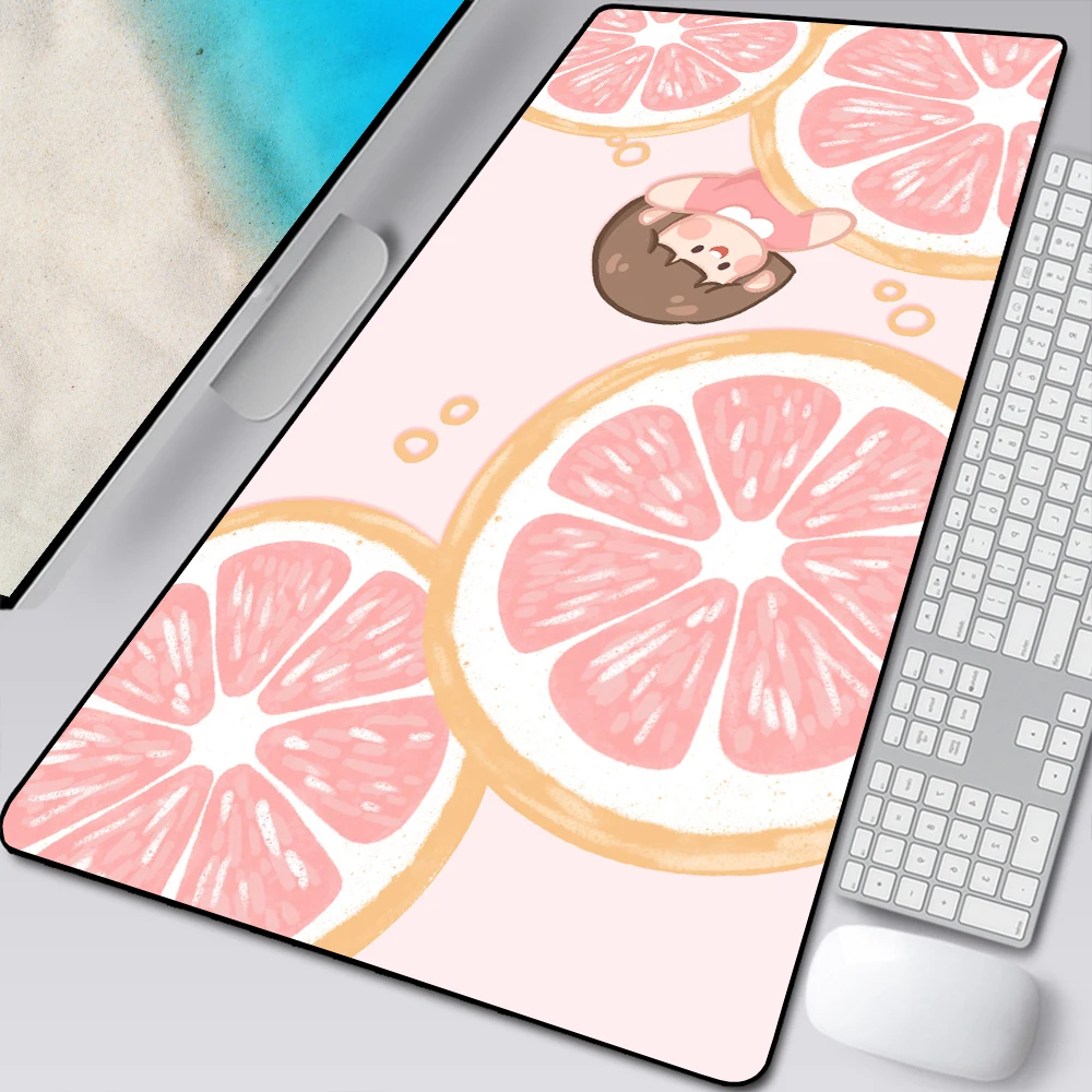 Large Cartoon Fruit Pattern Gaming Mouse Pad Computer Gamer Keyboard Mouse Mat Desk Writing Pads for PC Desk Pad 90x40CM