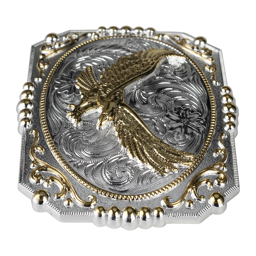 Golden Eagle Big Belt Buckle Cowboy