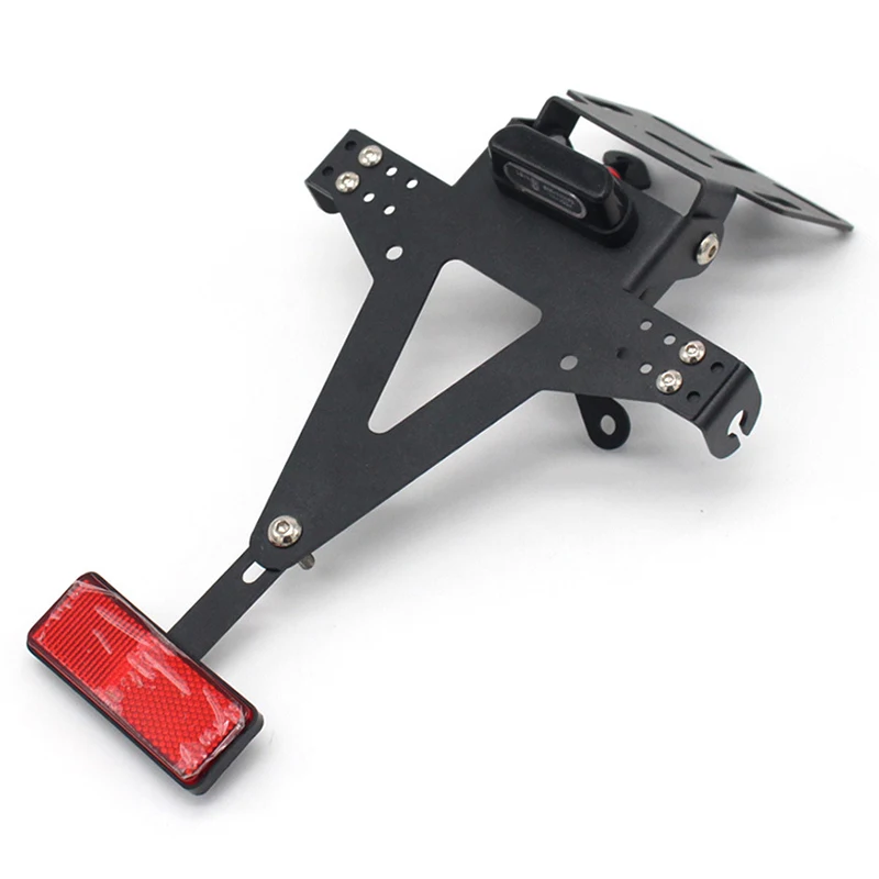 DHBH-Motorcycle Adjustable Angle License Number Plate Frame Holder Bracket For Yamaha Yzf R1 R3 R6 R15 R25 Fz6 Mt-07 Mt 07