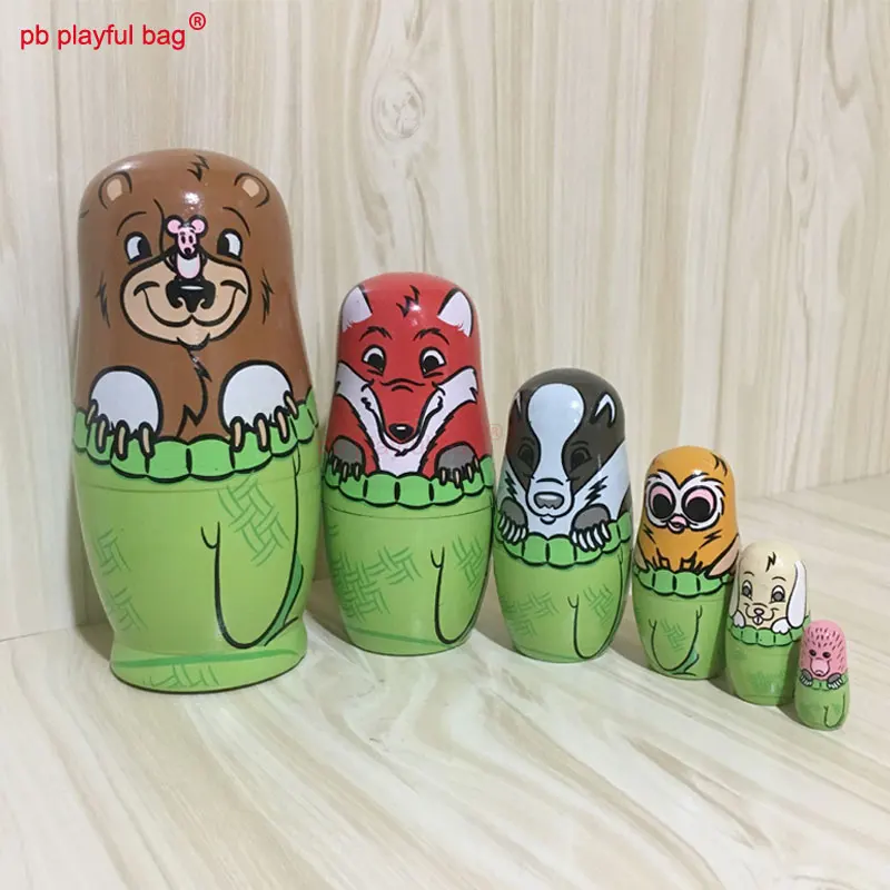 

PB Playful bag Russian dolls six story Christmas creative home furnishings exotic birthday gifts painted crafts HG136