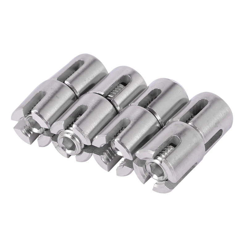 8 Pcs Stainless Steel Wire Rope Green Wall Trellis Fitting Cross Clip 3mm Wire