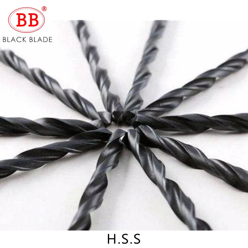 BB Twist Drill Bit HSS Black Oxide Tiny Micro Mini Diameter 0.2mm~20mm Hole 10PCS for Metal Wood PVC HSSCo Cobalt