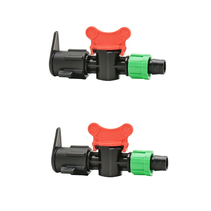 Farm 1/2 Male To 16mm Drip Tape Garden Tap Crane With lock Nut Connectors 5/8