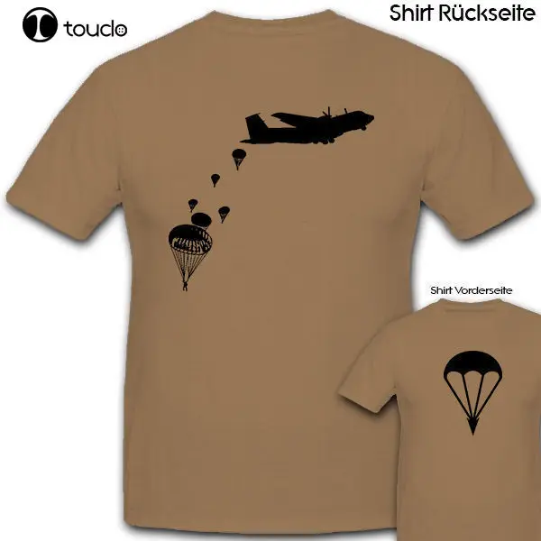 New Summer Brand Clothing Fallschirm Rundkappe Paratrooper Springer Bundeswehr T Shirt Novelty T Shirt