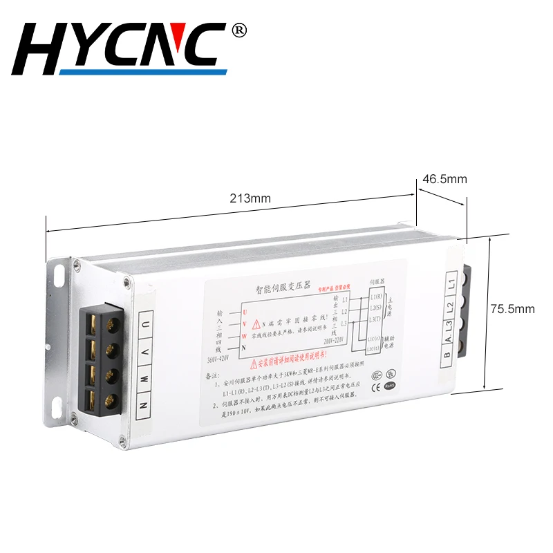 محول مؤازر إلكتروني ذكي 3.0KW 4.0KW 5.5KW الجهد ثلاثي الطور 360V-420V مناسب للتحكم في محرك سيرفو