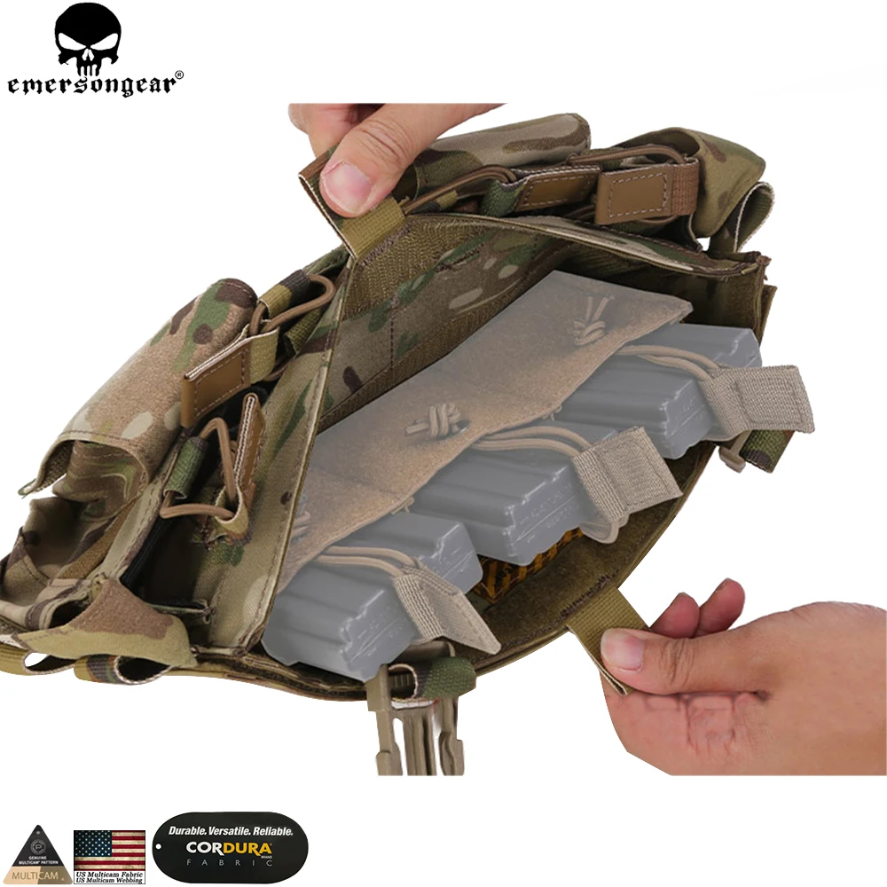 EMERSONGEAR-chaleco táctico de estilo MF Gen IV para caza al aire libre, aparejo de pecho, bolsa para revistas, EM7363