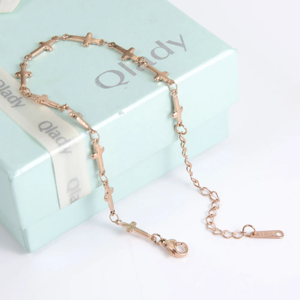 Skyrim Mode Kreuz-Armband Edelstahl Verstellbare Armbänder Jesus Christlicher Schmuck Geschenk für Frauen Großhandel – Detail 10