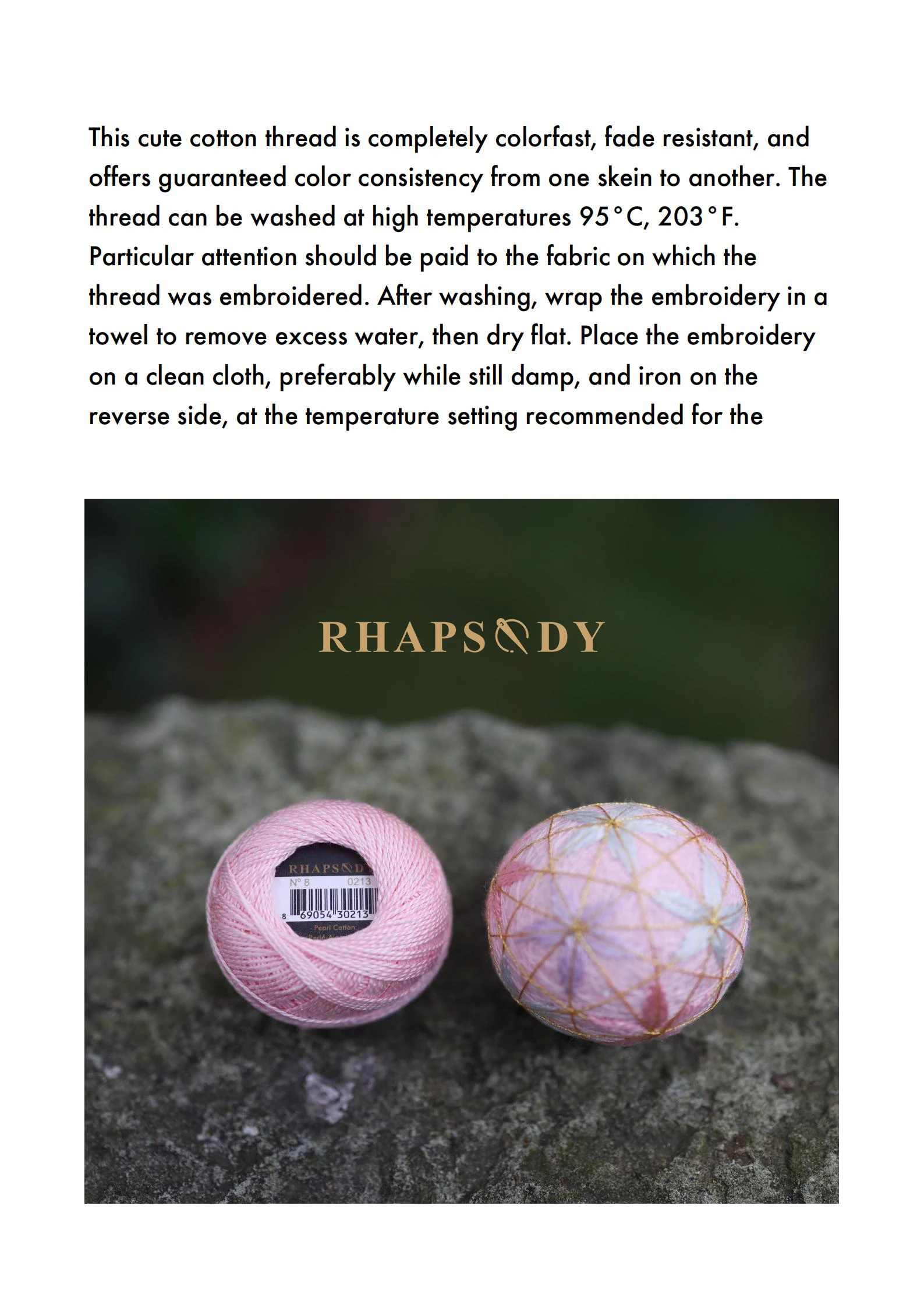 Rhapsody Größe 8, Häkelfaden, doppelt merzerisiert, lange Stapel, ägyptische Baumwolle, Perle, 12 verschiedene Farben, Set 43 Yards, 5 Gramm Kugel – Detail 5