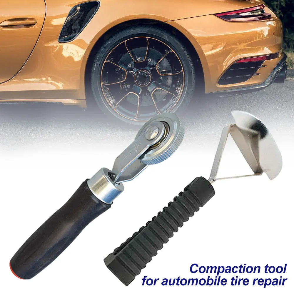 Auto Tyre Puncture Repair Tools Car Patch Ball Bearing Roller Stitcher Liner Scraper