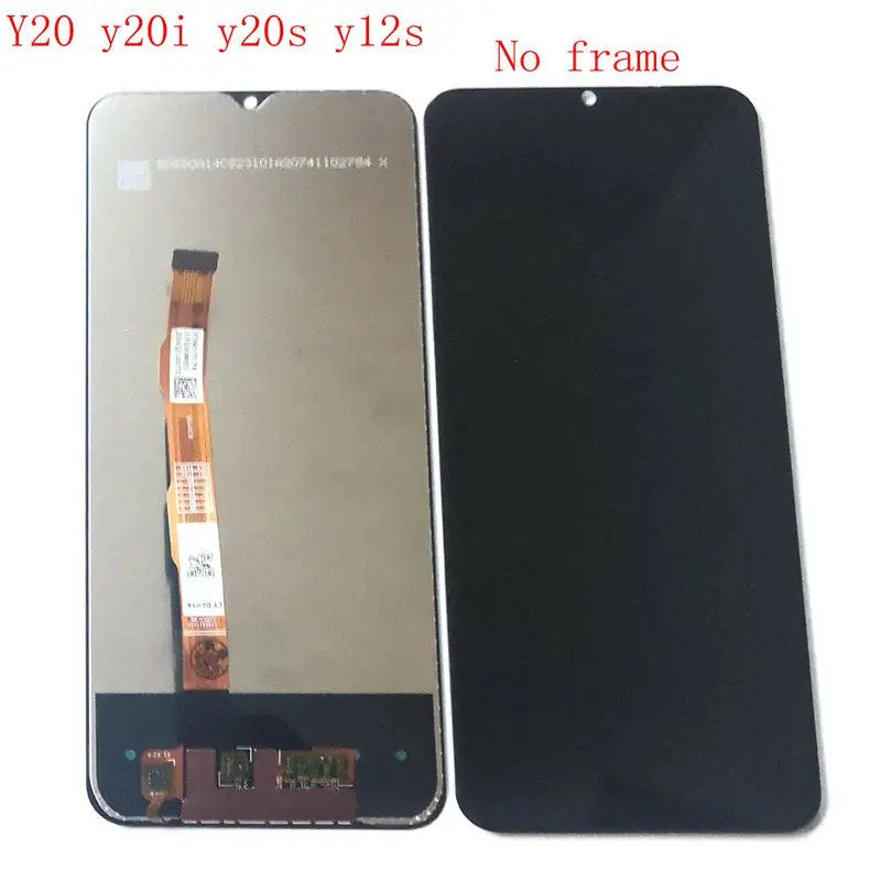 For Vivo Y20 y20s y12s y20i LCD Display Digitizer touch Screen Frame Full set