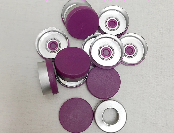 100Pcs 20Mm Kleur Opties Aluminium Plastic Cap Glazen Flacon Caps Seal Scheur Cap Aluminium Tops Voor Krimp glazen Flacon