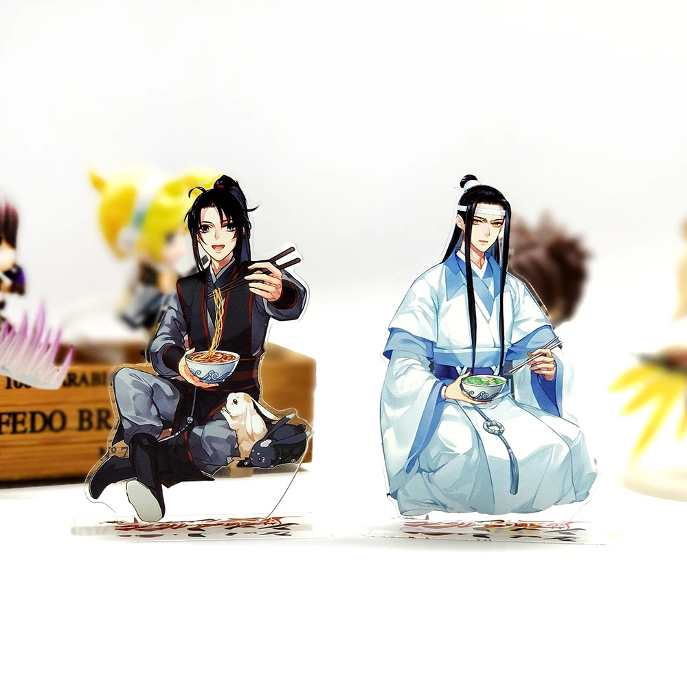 MO DAO ZU SHI Wei Wuxian Lan Wangji Eating Ver acrylic stand figure model double-side plate holder topper anime cool cute