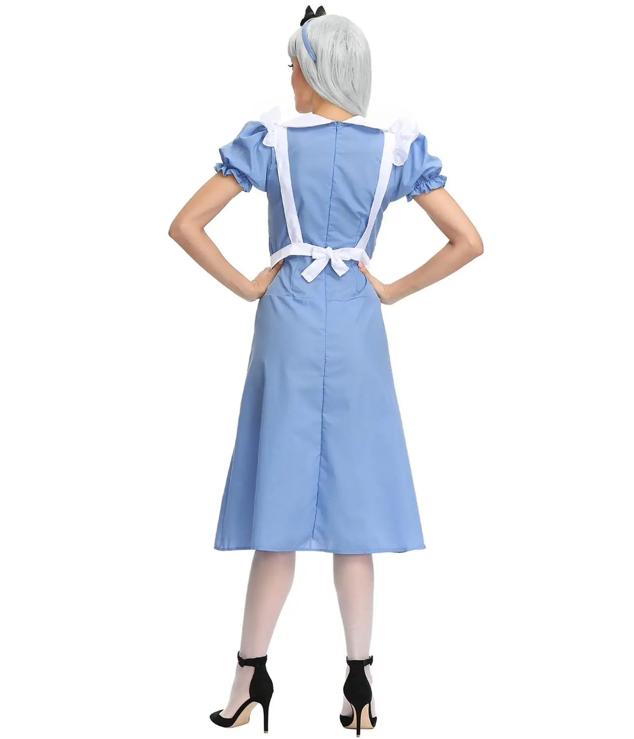 Halloween Anime  Blue Party Dress Sweet Lolita Maid Dream Sissy Maid Cosplay Costume