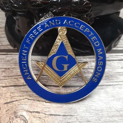Masonic Car Badge Emblem Mason Freemason BCM 1 ANCIENT FREE AND ACCEPTED MASONS Exquisite Paint Technique Personality Decoration