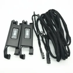 Car Rear LED Footwell Light Cable wiring harness Bracket lamp Holder For VW jetta ID.4 Tayron T-Roc Talagon T-Cross Tiguan MK2