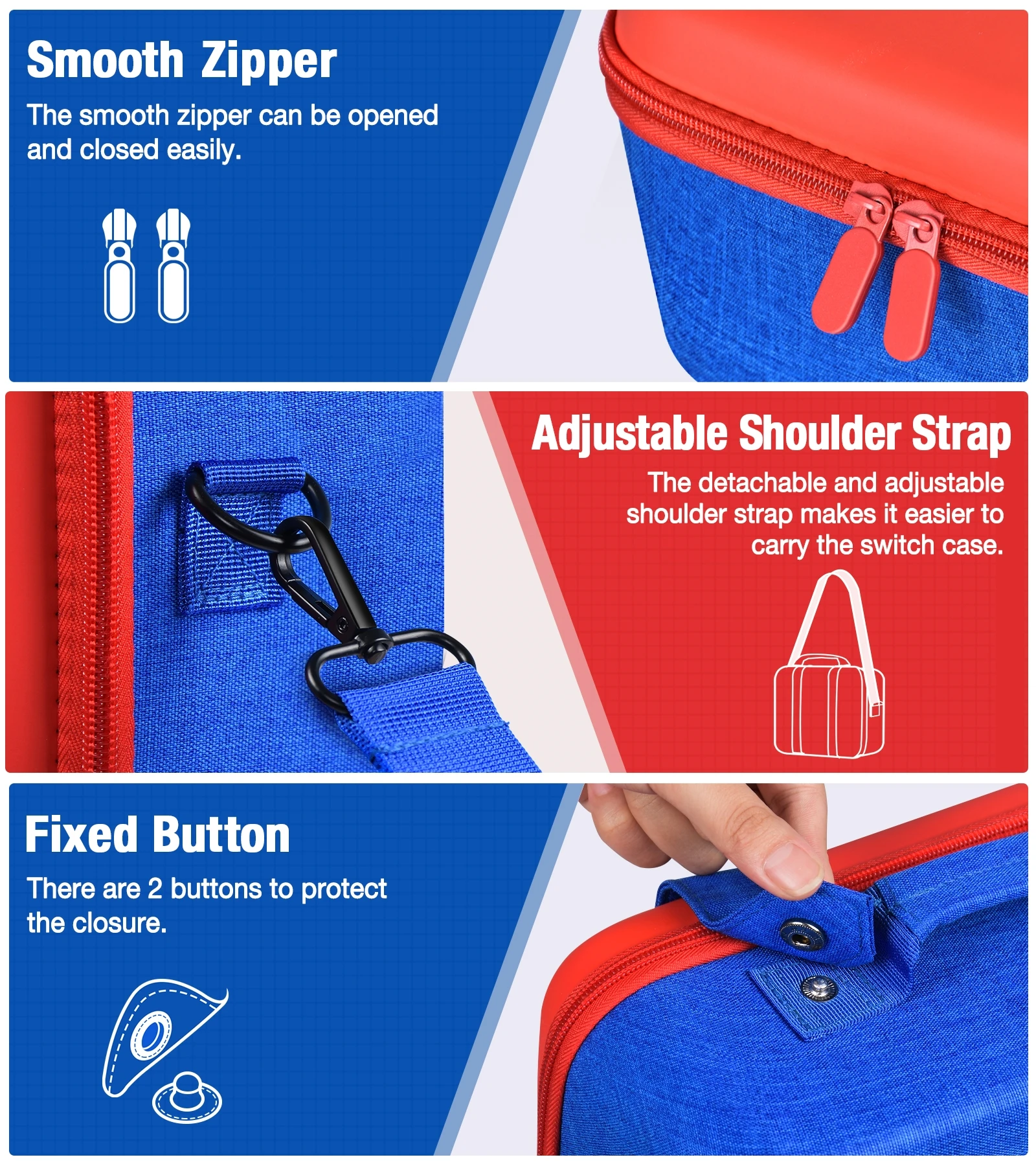 Mais novo grande bolsa de viagem carring para nintendo switch ns console portátil armazenamento caso protetor saco para interruptor acessórios do jogo