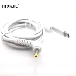 PD 19V fast charge charging cable for Laptop TypeC to 4.0*1.7 3.5*1.35 5.5*2.5 DC male plug with Emarker chilp