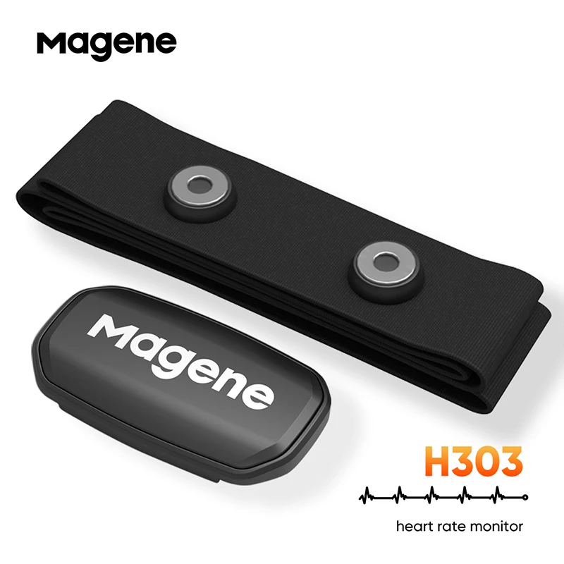 Magene H303 Heart Rate Monitor Mover Sensor Dual ANT Bluetooth With Chest Strap Cycling Computer Bike Wahoo Garmin Sports