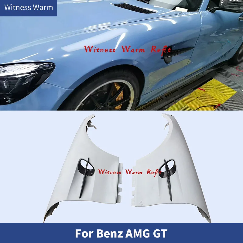 High Quality Carbon Fiber Frp Fenders for Mercedes-benz Amg Gt Front Bumper Side Fenders Gtr Style Car Body Kit