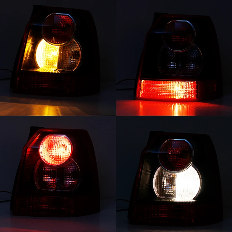 For Land Rover Freelander 2 2007-2012 LED Car Rear Bumper Tail Light Rear Tail Lamp Stop Brake Lamp With Bulb LR025606 LR025607
