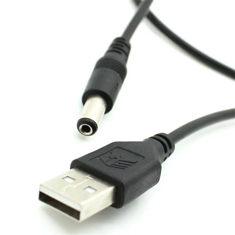 USB Port to  5.5*2.1mm 5V DC Barrel Jack Power Cable Connector