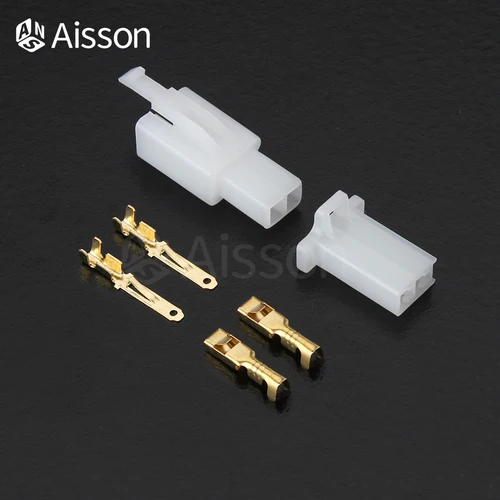 Imagen 2 del producto 10 juegos de conector de 2,8mm, conector de Cable eléctrico de 1/2/3/4/6 pines, Kits de enchufe de Terminal de Cable macho hembra, coches y motocicletas