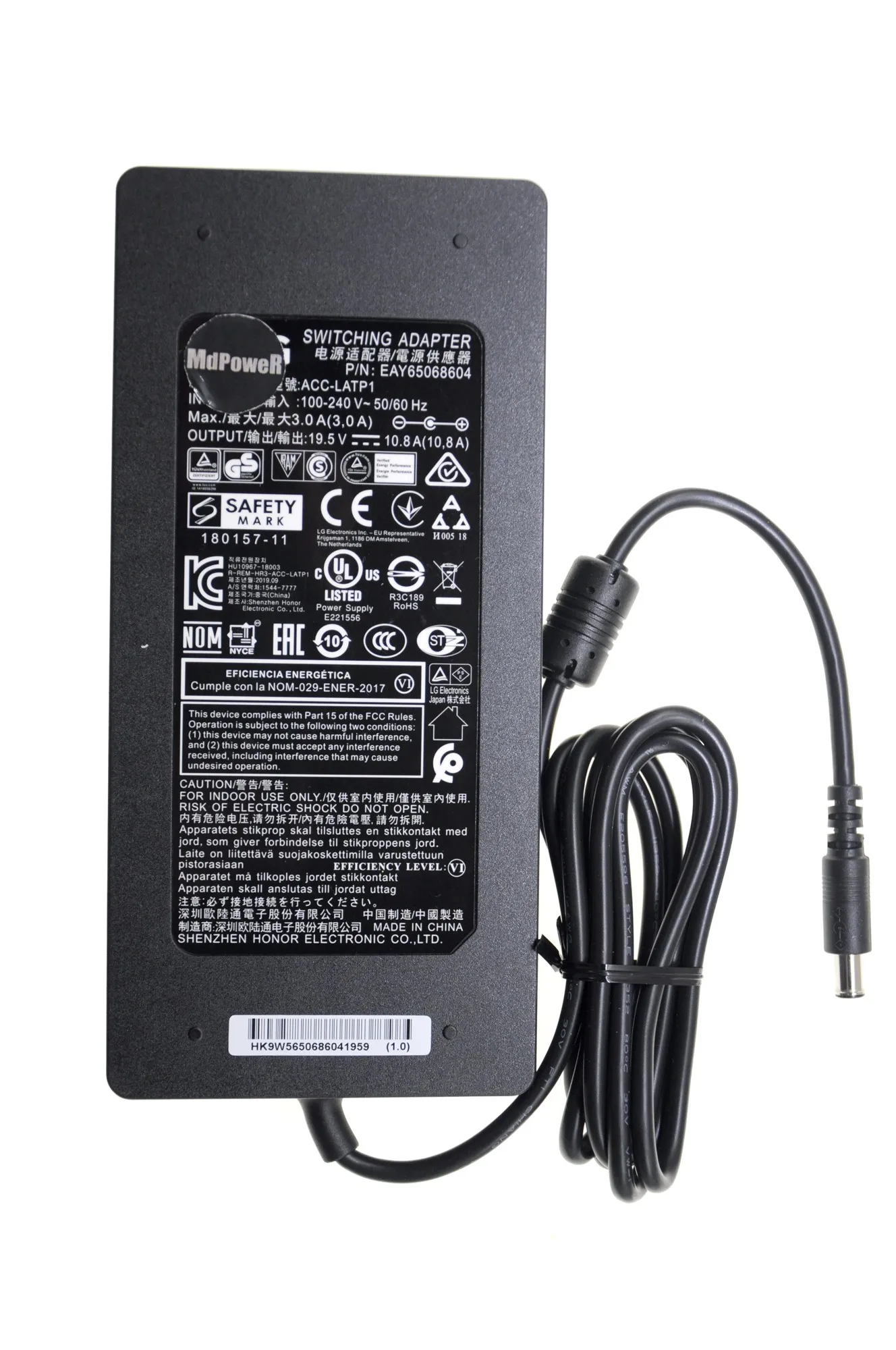 Genuine ACC-LATP1 19.5V 10.8A 210W ADS-150KL-19N-3 EAY65068604 AC Adapter For LG 32UD99 32BL95U Laptop Power Supply Charger