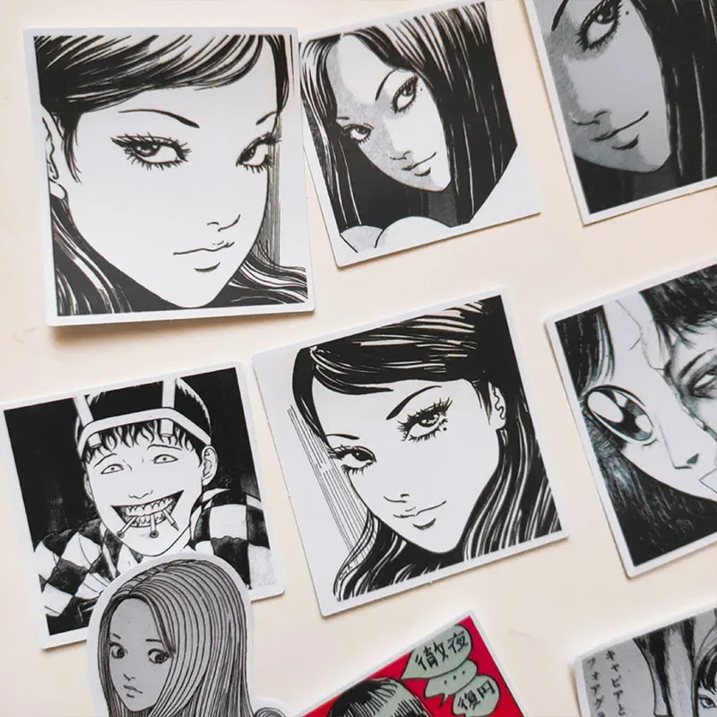 12pcs Cute Hand Account Stickerhorror Cartoon Diary DIY Decoration Material Sticker Bag Craft Photo Albums