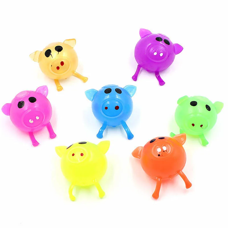 1Pcs squishy anti-stress Cute Pig Splat Water Pig Ball Vent Toy Venting Anti Stress Sticky funny gift toys For Children J0112