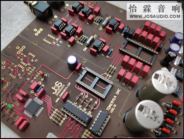 JOSAUDIO نسخة مطورة HIFI المنتدى الذكرى العاشرة TDA1541 DAC لوحة فك تشفير الصوت لوحة شبه نهائية
