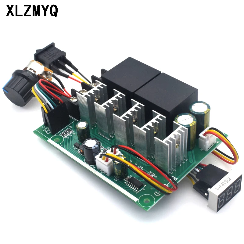 PWM Motor Speed Controller Digital Display 0-100% Adjustable DC 10-50V 40A DC Motor Speed Controller 12V 24V 48V 2000W MAX 60A