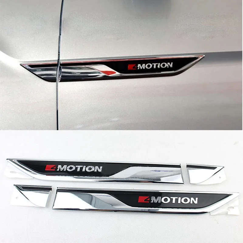 

2016- 2020 MK2 Car Door Decoration Sticker 4 motion Door Side Wing Fender Badge Logo for Tiguan