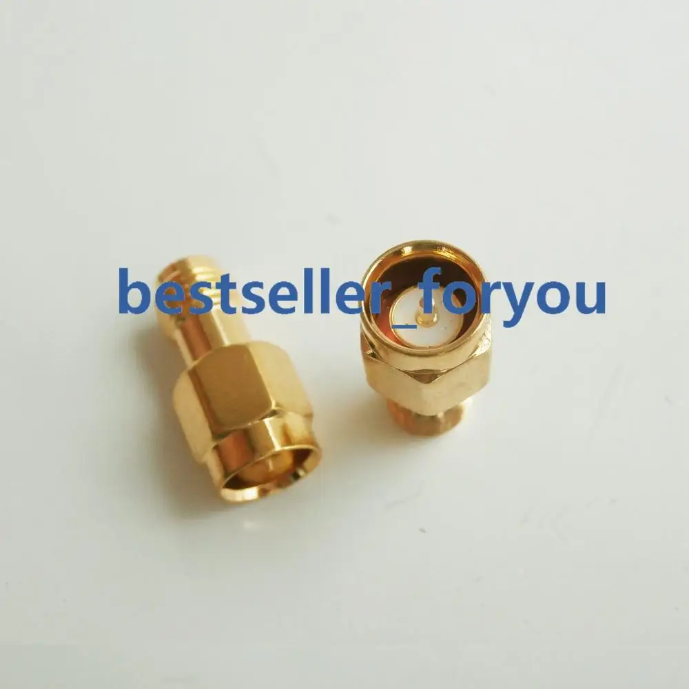 1Pcs Sma Connector Female Plug Centrum Naar Quick Sma Connector Man Geen Schroef Push Op Rf Adapter