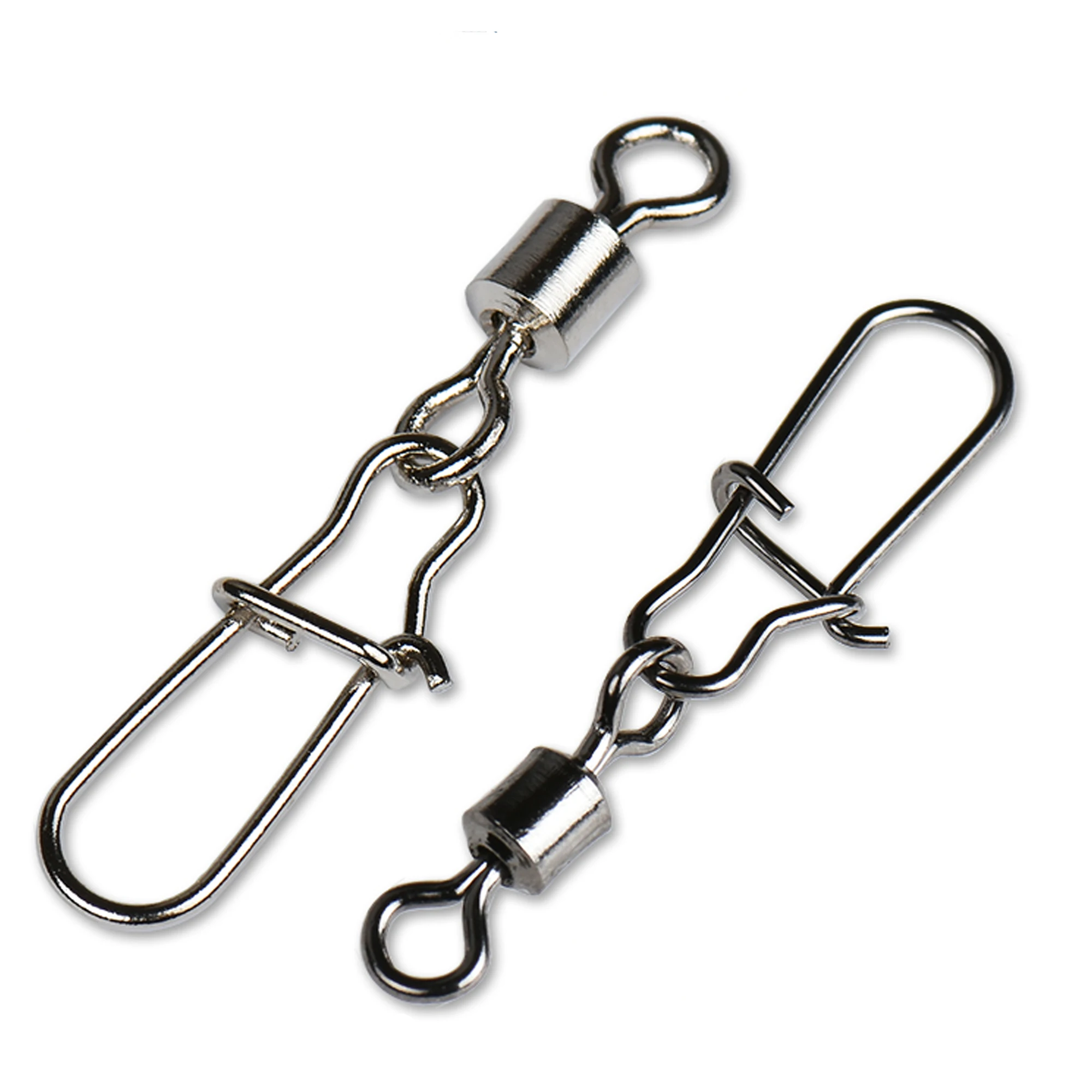 30/20pcs Saltwater Fishing Connector Rolling Swivel Interlock Pin Quick Snaps Clips For Fishing Lure Fishing Rigs Accessories