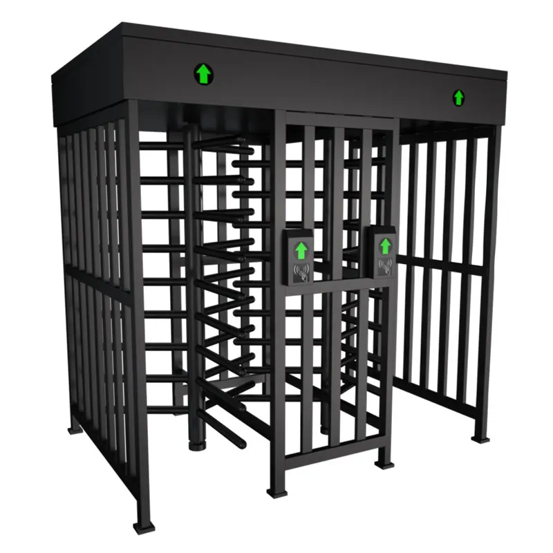 Full Height Turnstile Gate tourniquet Mechanism Office Building Door 304 Stainless Steel Access Control System