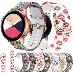 18Mm 20Mm 22Mm Kleur Siliconen Band Voor Samsung Galaxy Horloge Active2 Gear S2 Huawei Horloge Huami Amazfit bip Graffiti Horlogeband