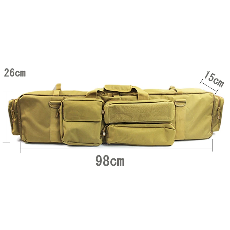 Tactical Dual Gun Bag Military Hunting Sniper Backpack Double Rifle Carry Hunting Bags for M249 M4A1 M16 AR15