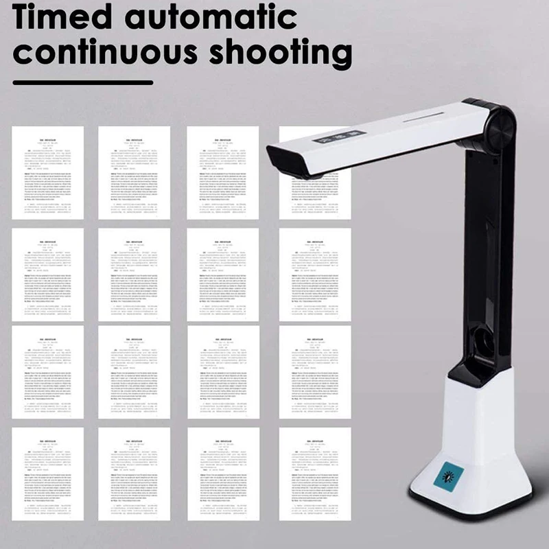 Portable High-Definition Scanner, Document Camera with Real-Time Projection Video Recording Function, A4 Scanner