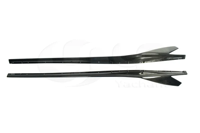 Car-Styling Portion Carbon Fiber Side Skirt Underboard Fit For 04-12 Gallardo LP550 LP560 LP570 YC Style Side Skirt Extension