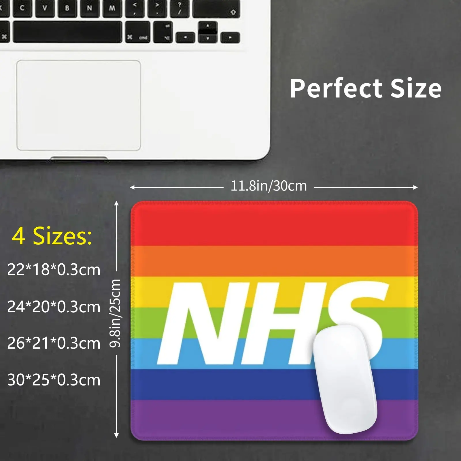 Nhs Rainbow Mouse Pad DIY Print Cushion Nhs Love National Health Service Health National Heros Nhs Heros