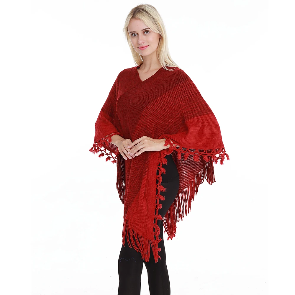 New Arrival Woman Gifts Fashion Poncho Cotton Shawls Lightweight Poncho For Women Pullover Dropshipping