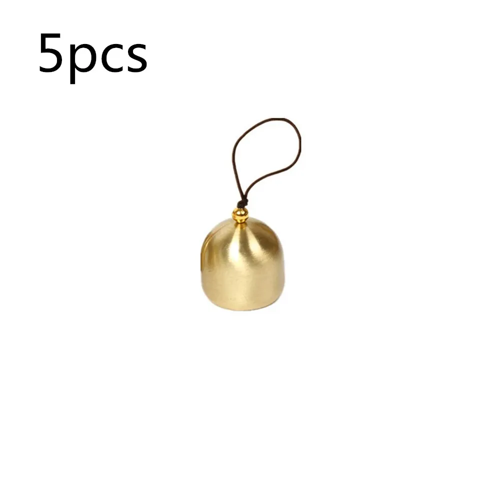 5Pcs Christmas Metal Small Bell Tree Pendant Decoration Xmas Party Wind Chimes DIY Material Crafts Accessories Jingle Ornament