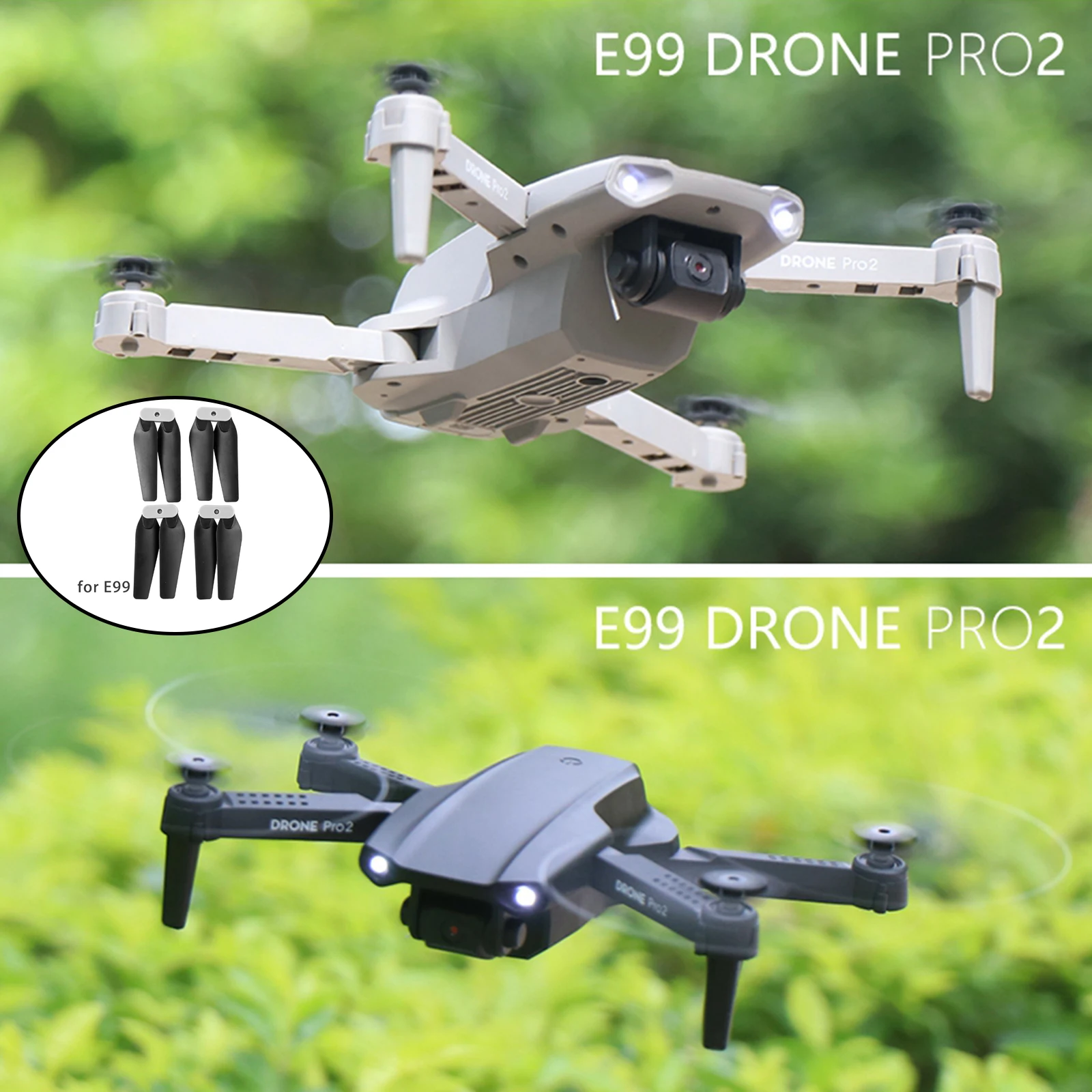 E99 Pro Drone Spare Parts Arm Motor Blades Easy to Install Attachment Gift for Friends ABS Plastic Durable