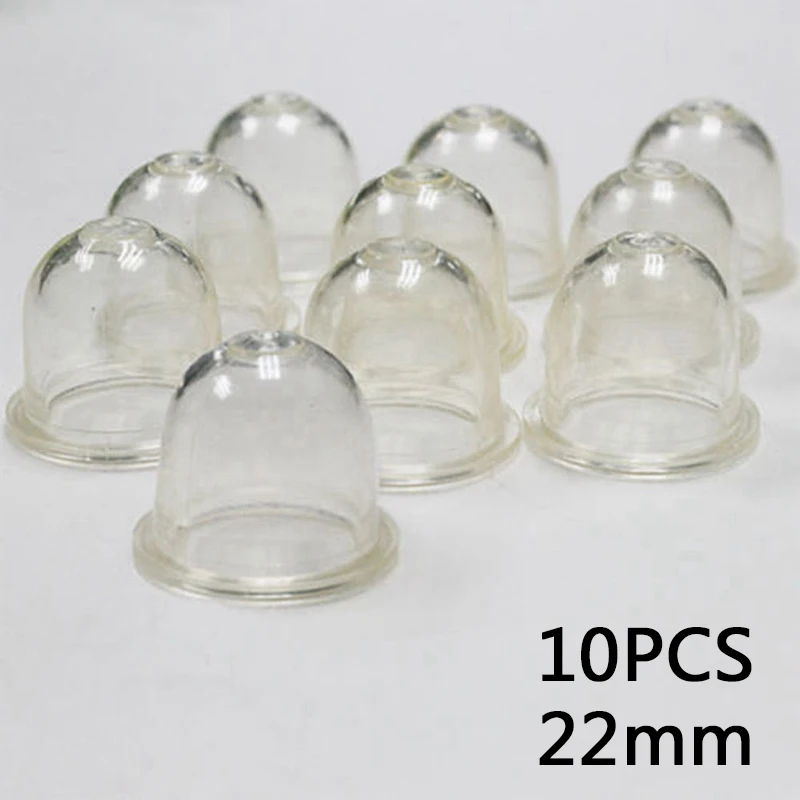 10Pcs คาร์บูเรเตอร์อะไหล่19/22Mm Carb Primer หลอดไฟหมวกขนาดเล็กการใช้ปั๊มสำหรับ Chainsaws Blower Trimmer เครื่องตัดหญ้าเปลี่ยน