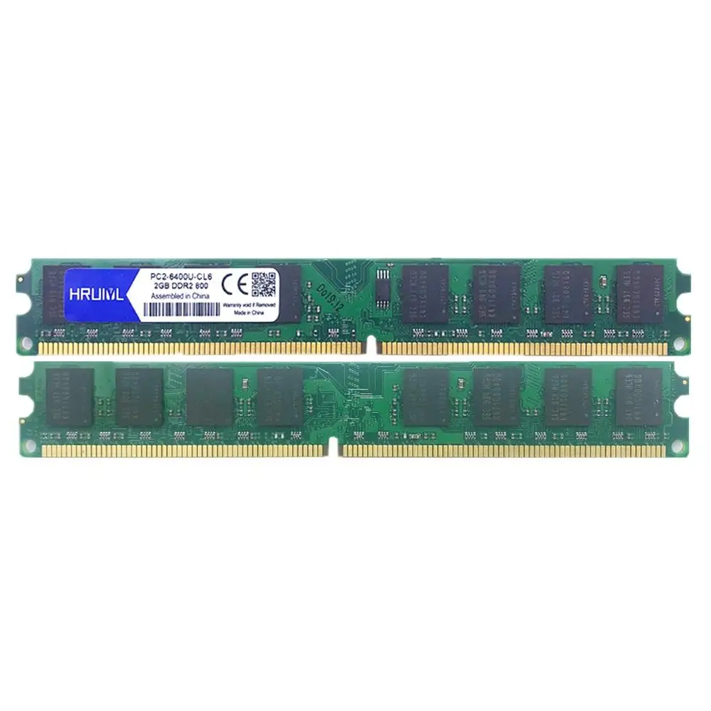 HRUIYL Desktop Memory DDR2 1GB 2GB 4GB 1.8V Dual Channel Memory Sticks 533 667 800MHZ PC2-4200 5300 6400 PC Motherboard Memoria