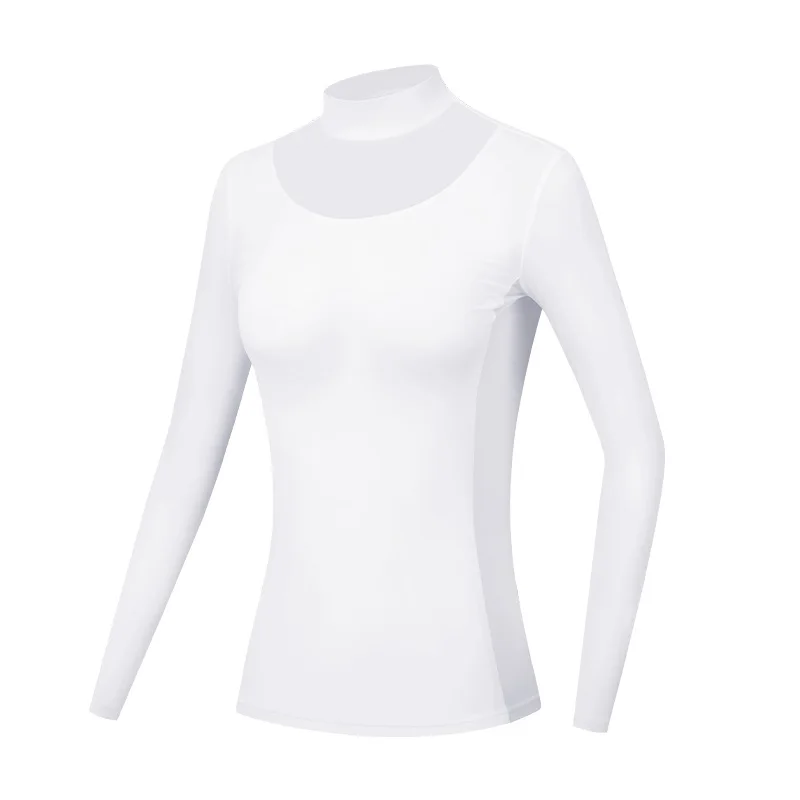 Summer Sexy Lady Slim Dry Fit Ice Silk Coolmax Women Long Sleeve Tops Tennis Golf TShirt Apparel Refreshing Sportswear Clothes