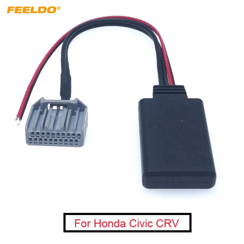 FEELDO Car Wireless Bluetooth Module Music 20Pin AUX Adapter For Honda Civic CRV Accord Stereo Aux Audio Receiver Auxiliary Wire