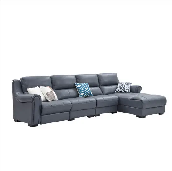 Living Room Sofa set L corner sofa recliner electrical couch genuine leather sectional sofas L muebles de sala moveis para casa