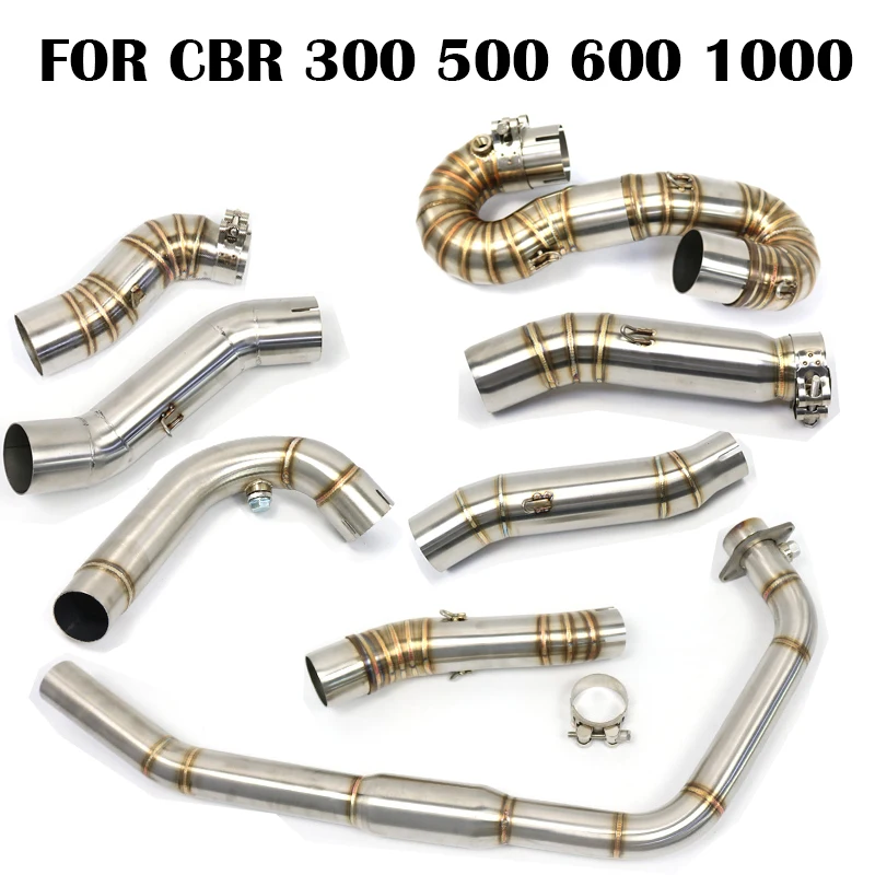 Tubo di Scarico Centrale Moto Slip-On per CBR300 500 600 600RR 1000 CBR 1000 RR, Tubo Marmitta da Corsa