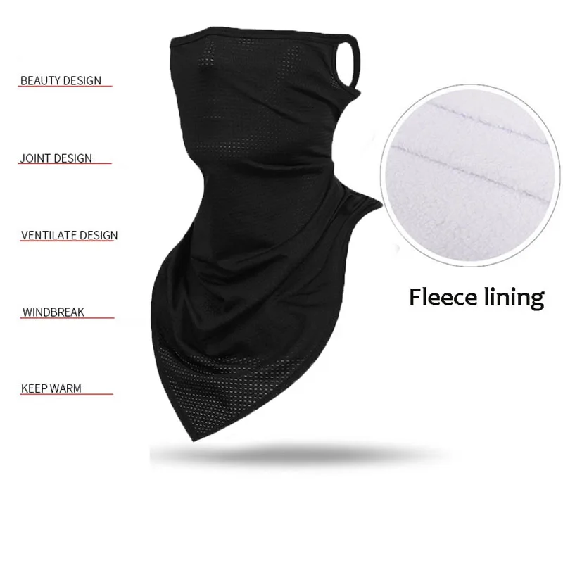 Windproof Cycling Bandana for Men Women, Neck Gaiter, Tube Scarves, Ear Cover, Balaclava, Bicycle Face Mask, Ski Mask, Winter